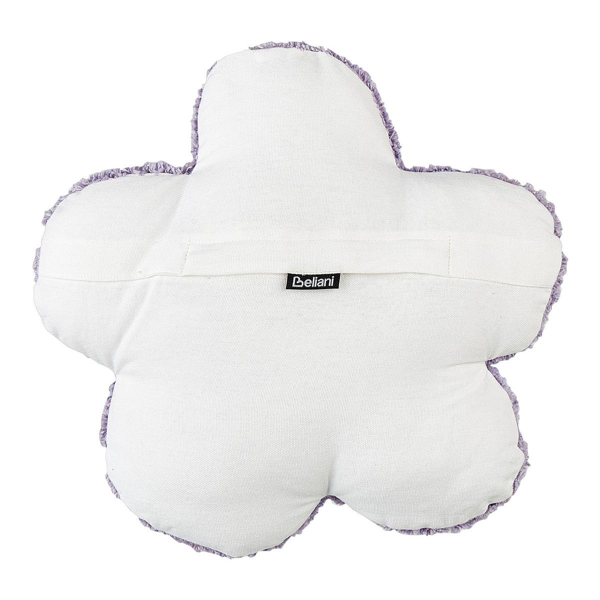 DEKOKISSEN 2er-Set Violett 30/30 cm Sorrel - Pink/Violett, Naturmaterialien (30/30cm) - Beliani