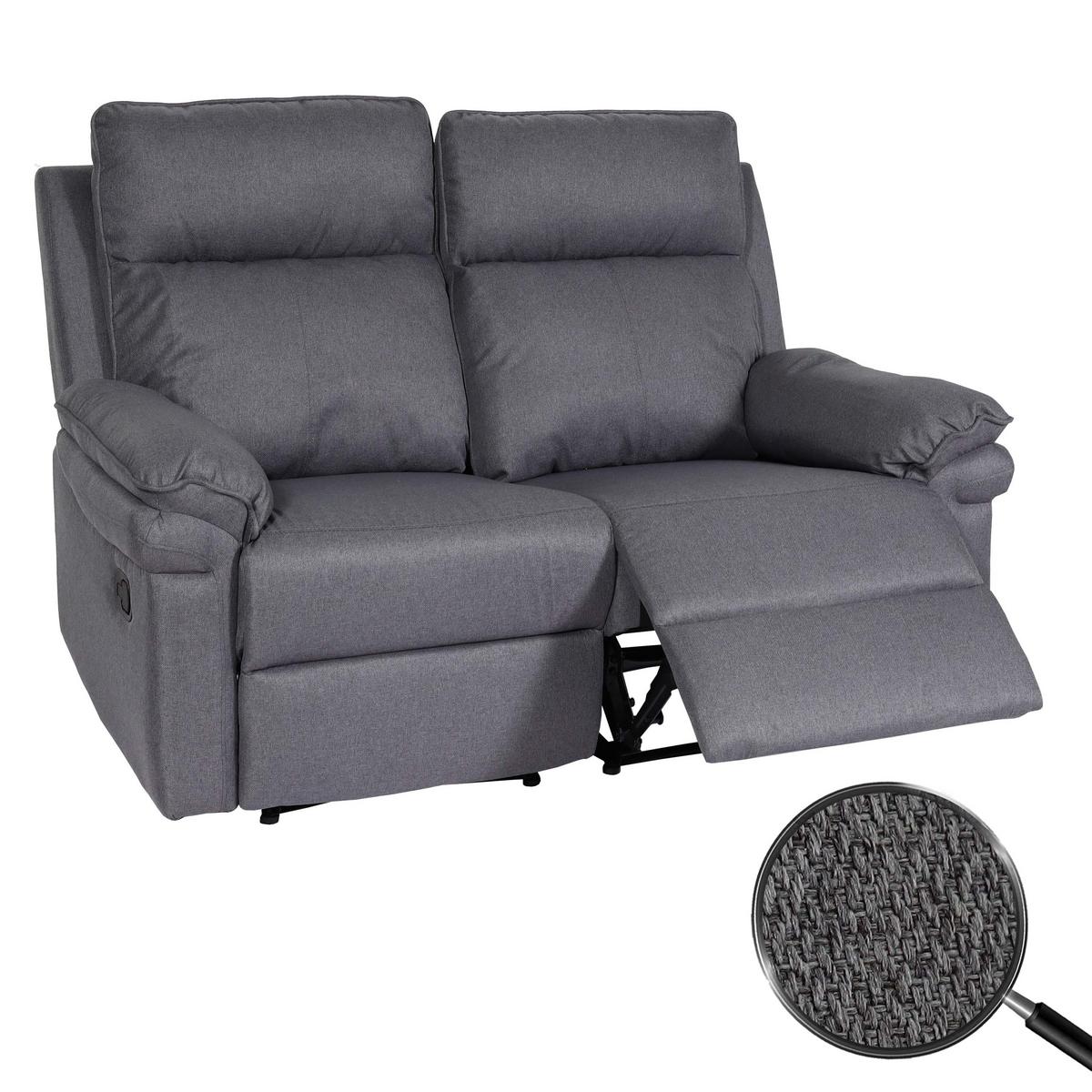 2ER-KINOSESSEL Grau - Grau, Textil (150/106/164cm) - MCW