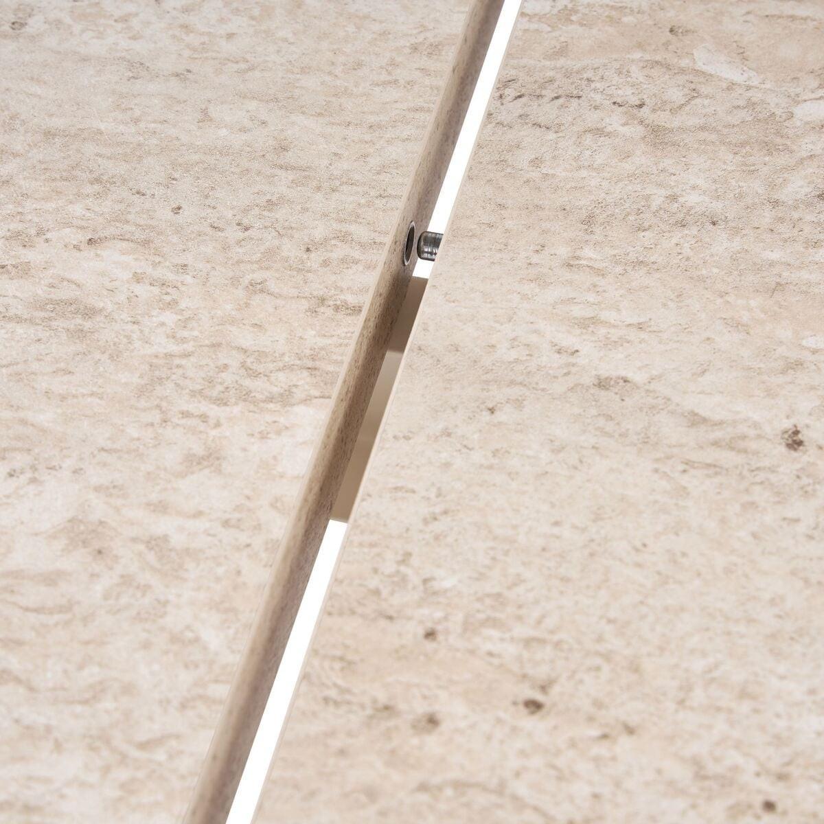 ESSTISCH ausziehbar LOU für 6-8 Personen 160-200/90/75 cm - Beige, Holzwerkstoff (95/90/75cm) - Calicosy
