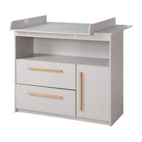 WICKELKOMMODE Lea - Grau, Holz/Holzwerkstoff (107/98/75cm) - Roba