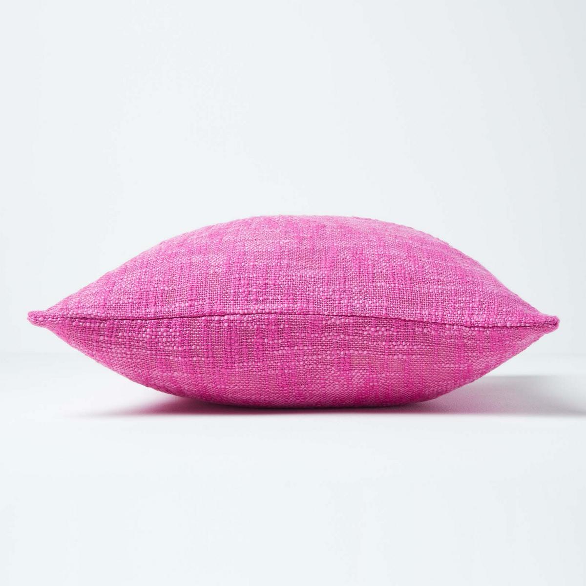 KISSENHÜLLE Nirvana Slub 45/45 cm, 100% Baumwolle - Pink, Textil (45/45cm) - Homescapes