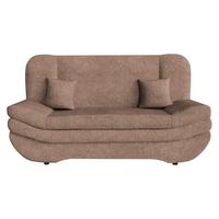 SCHLAFSOFA Weronika - Hellbraun/Schwarz, Holz/Kunststoff (200/95/90cm) - MIRJAN24