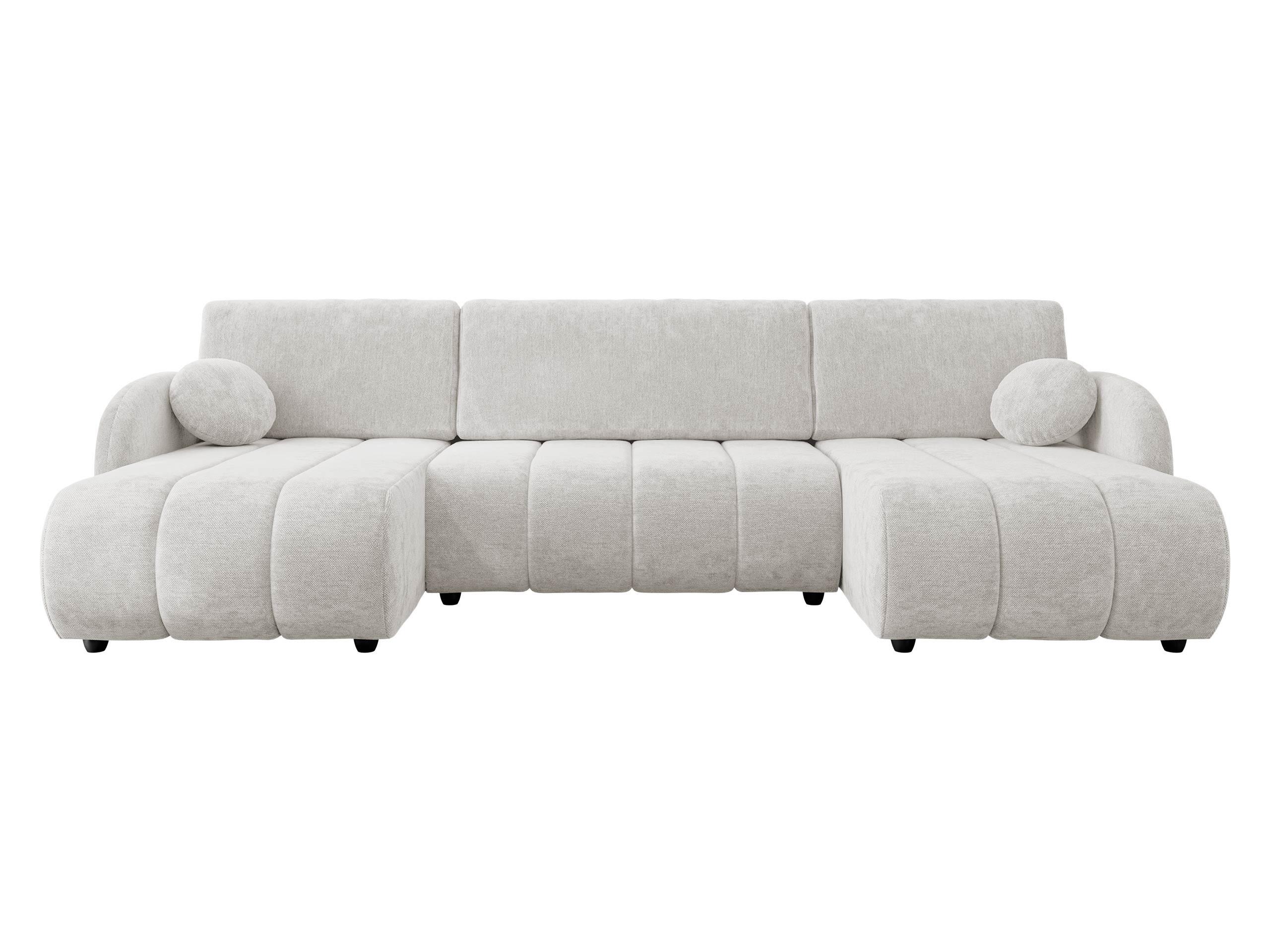 WOHNLANDSCHAFT Zara LC2rLC - Schwarz/Naturfarben, Holz/Kunststoff (318/88/160cm) - MIRJAN24