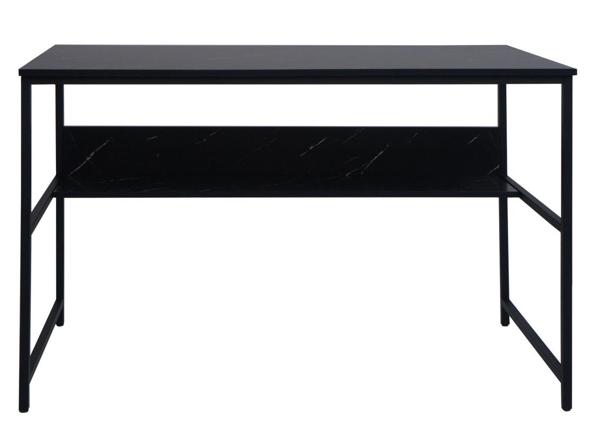 SCHREIBTISCH rechteckig Schwarz - Schwarz, Metall (60/120/78cm) - MCW