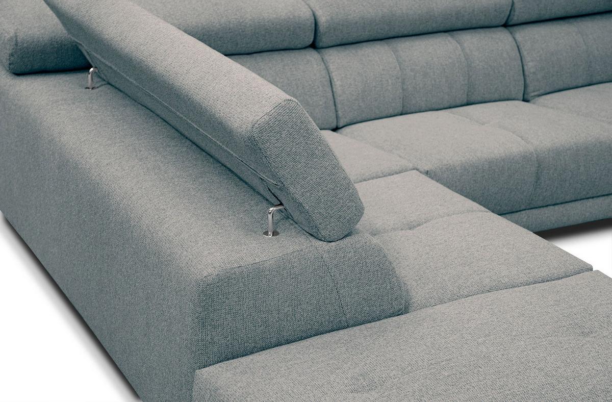 ECKSOFA MORELLO 5-Sitzer, mintgrün - Schwarz/Mintgrün, Holzwerkstoff/Textil (158/269cm) - Wozimo
