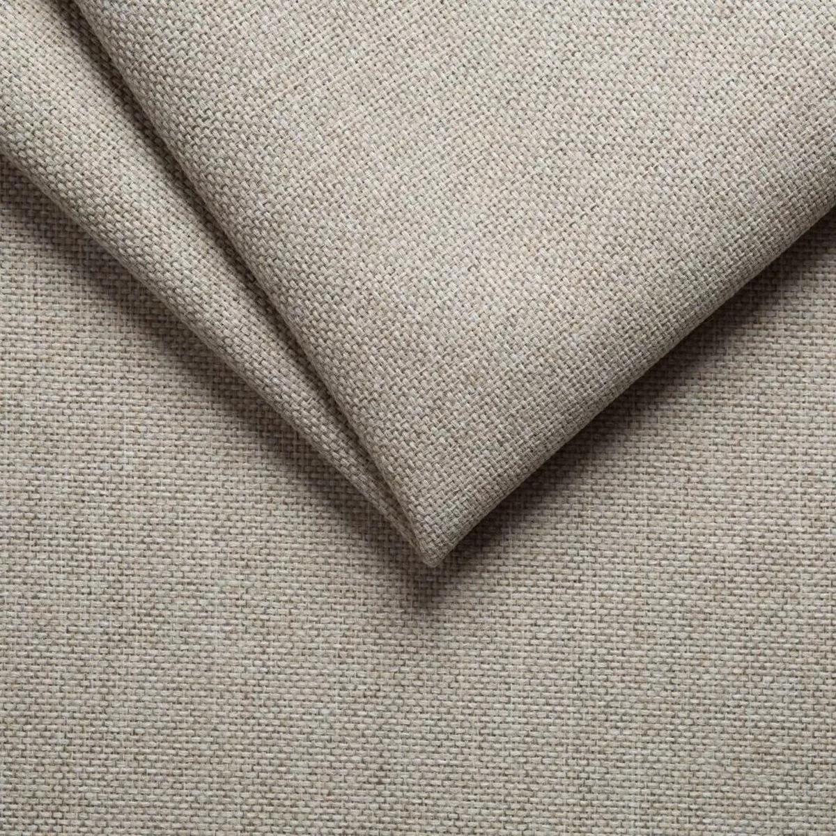 ECKSOFA L Form Vinoria Beige 255/180/82 cm Links mit Schlaffunktion - Chromfarben/Beige, Textil/Metall (180/255cm) - AX Living