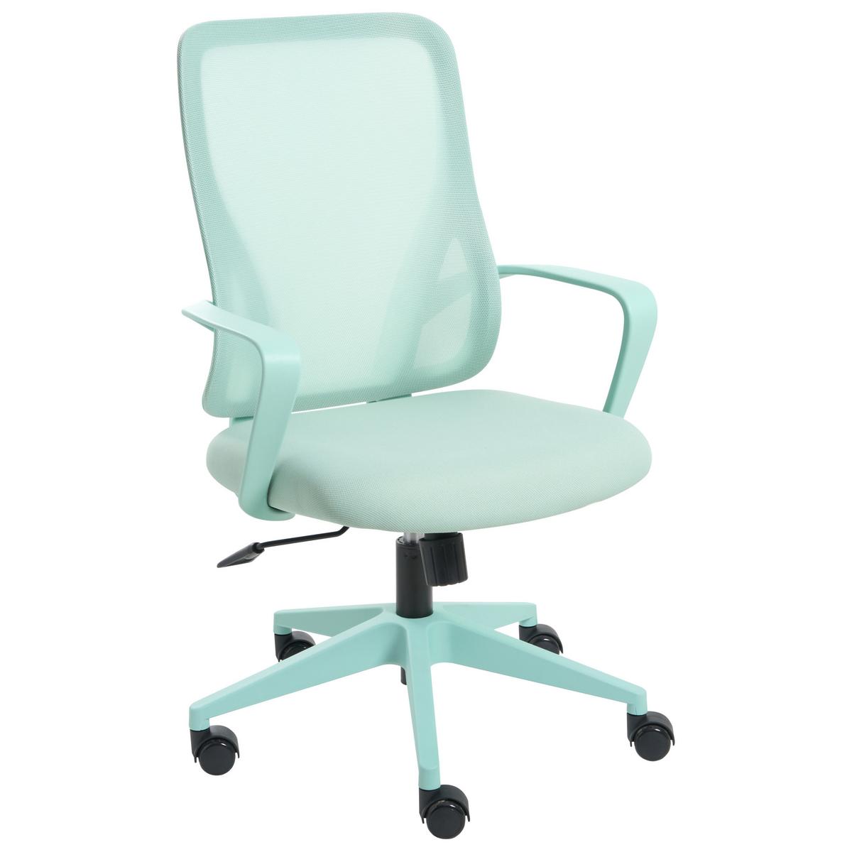 BÜROSTUHL Mintgrün Luma - Mintgrün, Textil (60/98/60cm) - Beliani