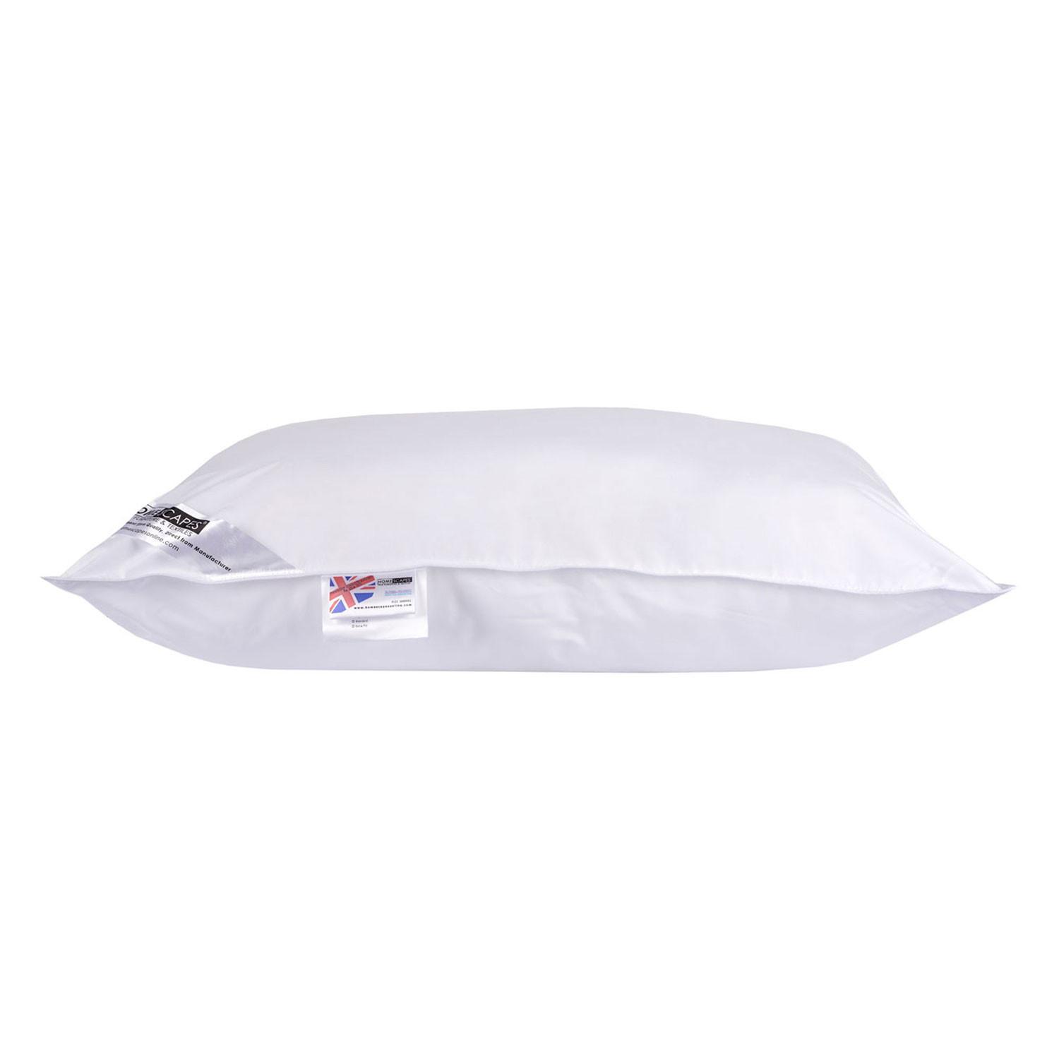 MUSIK-KISSEN mittelweich mit Lautsprecher, Super-Mikrofaser 48/74 cm - Weiß, Textil (48/74cm) - Homescapes