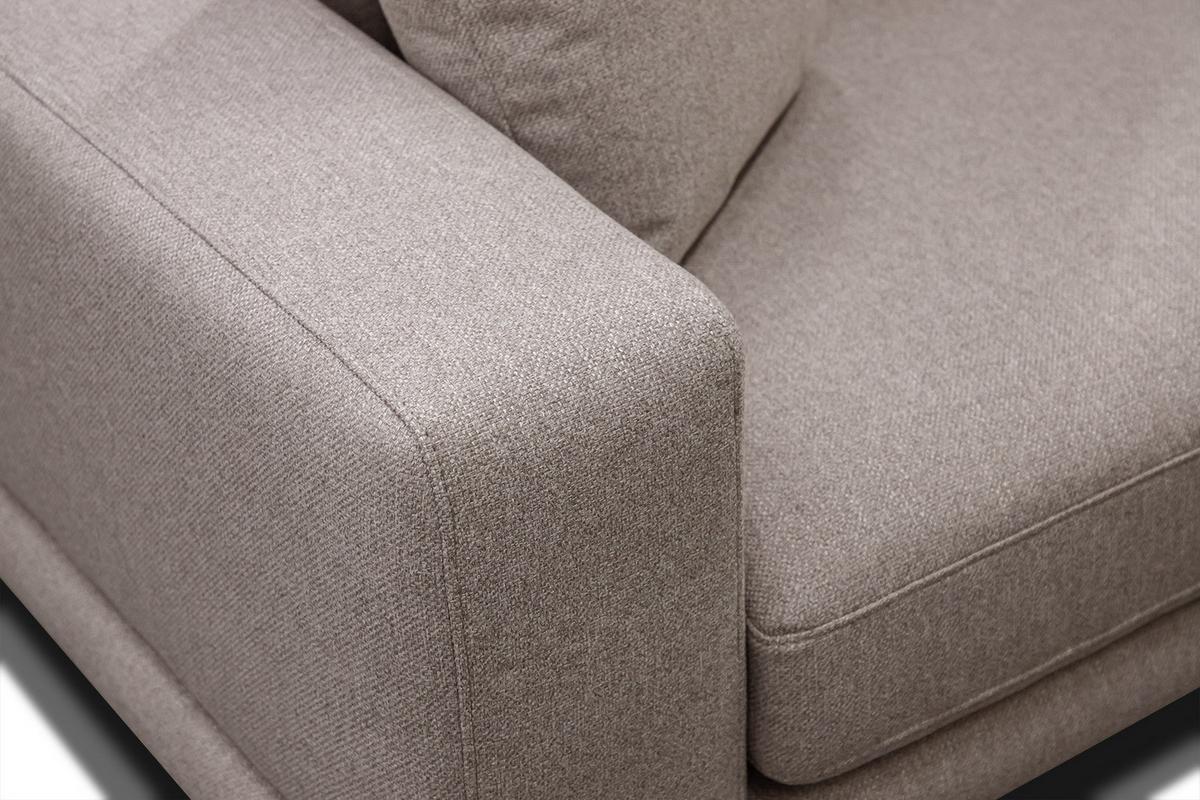 SOFA MEDIOLANE 2,5-Sitzer, taupe - Taupe, Holzwerkstoff/Textil (203/87/96cm) - Wozimo