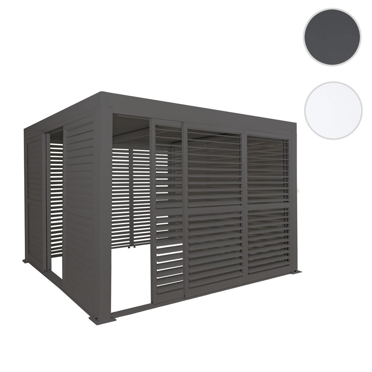 PERGOLA MIT SCHIEBETÜR Anthrazit - Anthrazit, Metall (300/220/300cm) - MCW