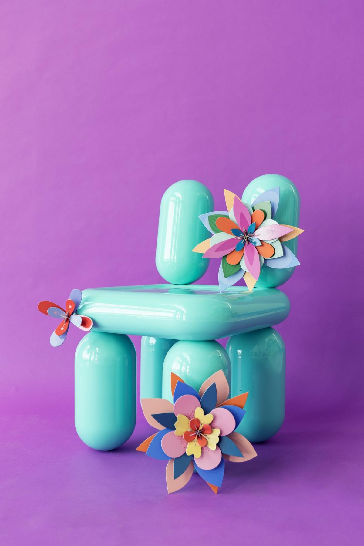 WANDDEKO Zarte Blumenwerk 5.3/19.1 cm - Multicolor, Wellpappe (5.3/19.1/19cm) - Studio Roof