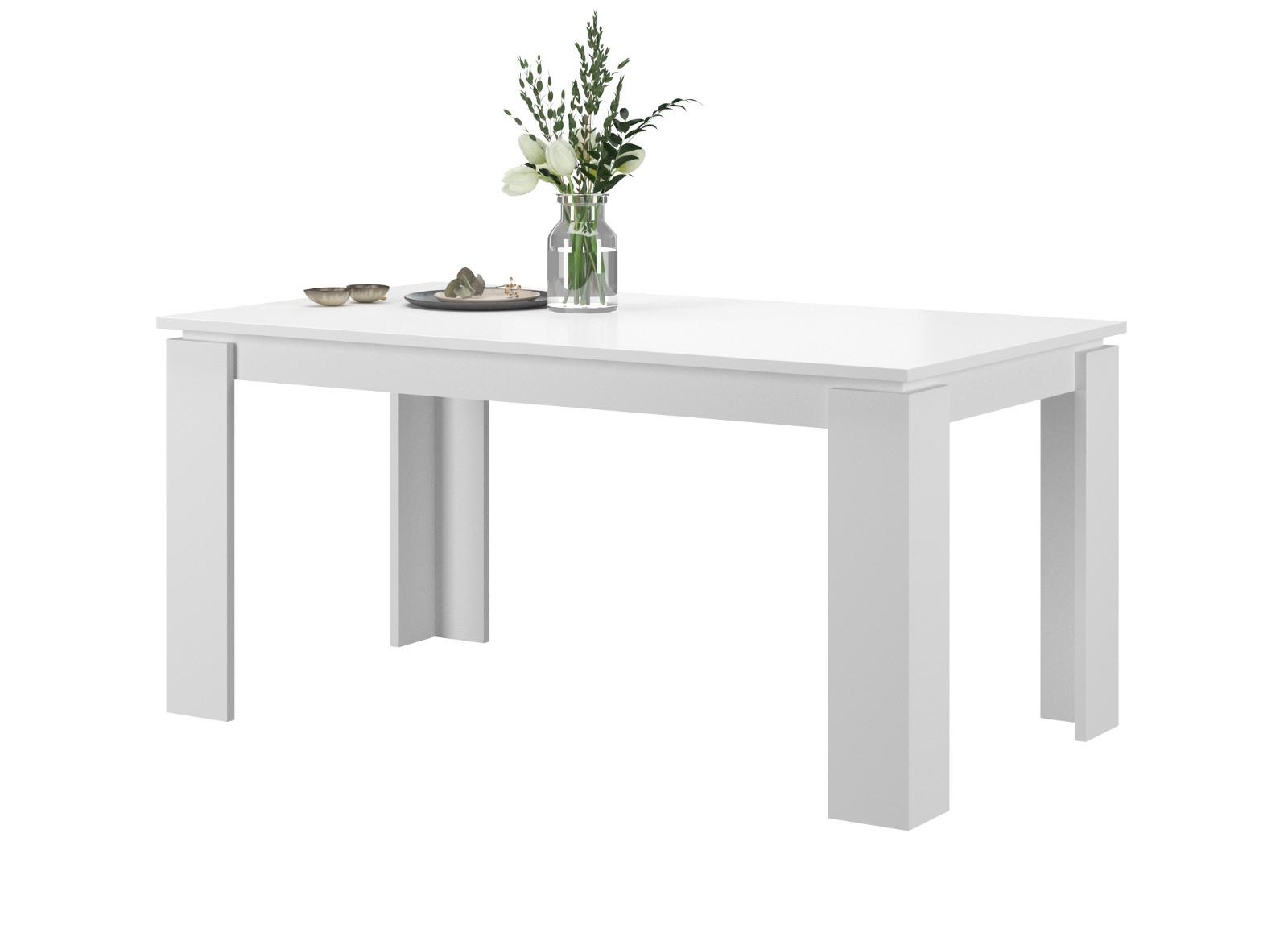 ESSTISCH weiß 160 - 200 x 90 cm, Küchentisch ausziehbar - Weiß, Holzwerkstoff/Metall (160/90/76cm) - Inn.Furn