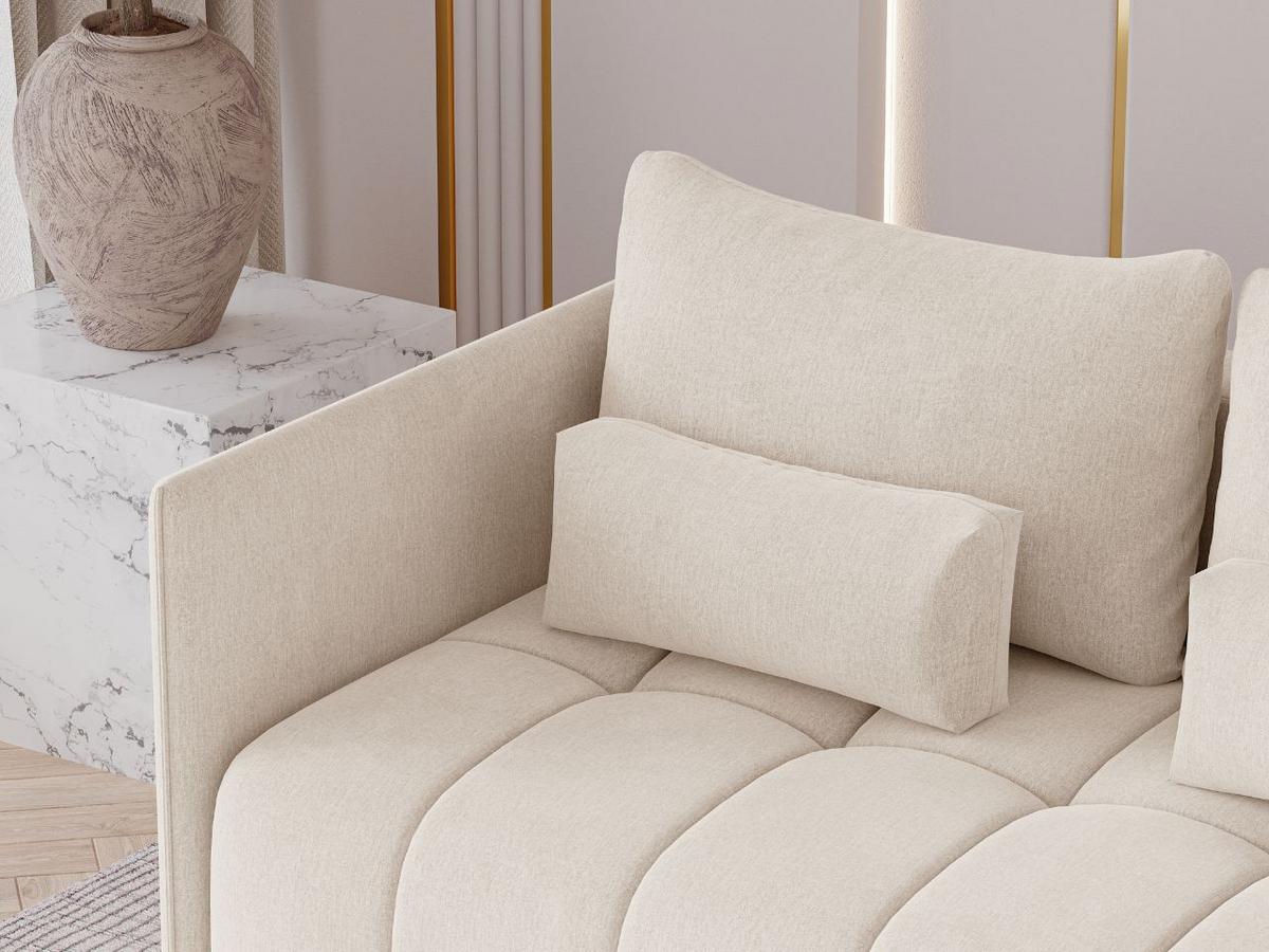 ECKSOFA Ardi Beige - Beige, Holz/Textil (245/182cm) - Graingold