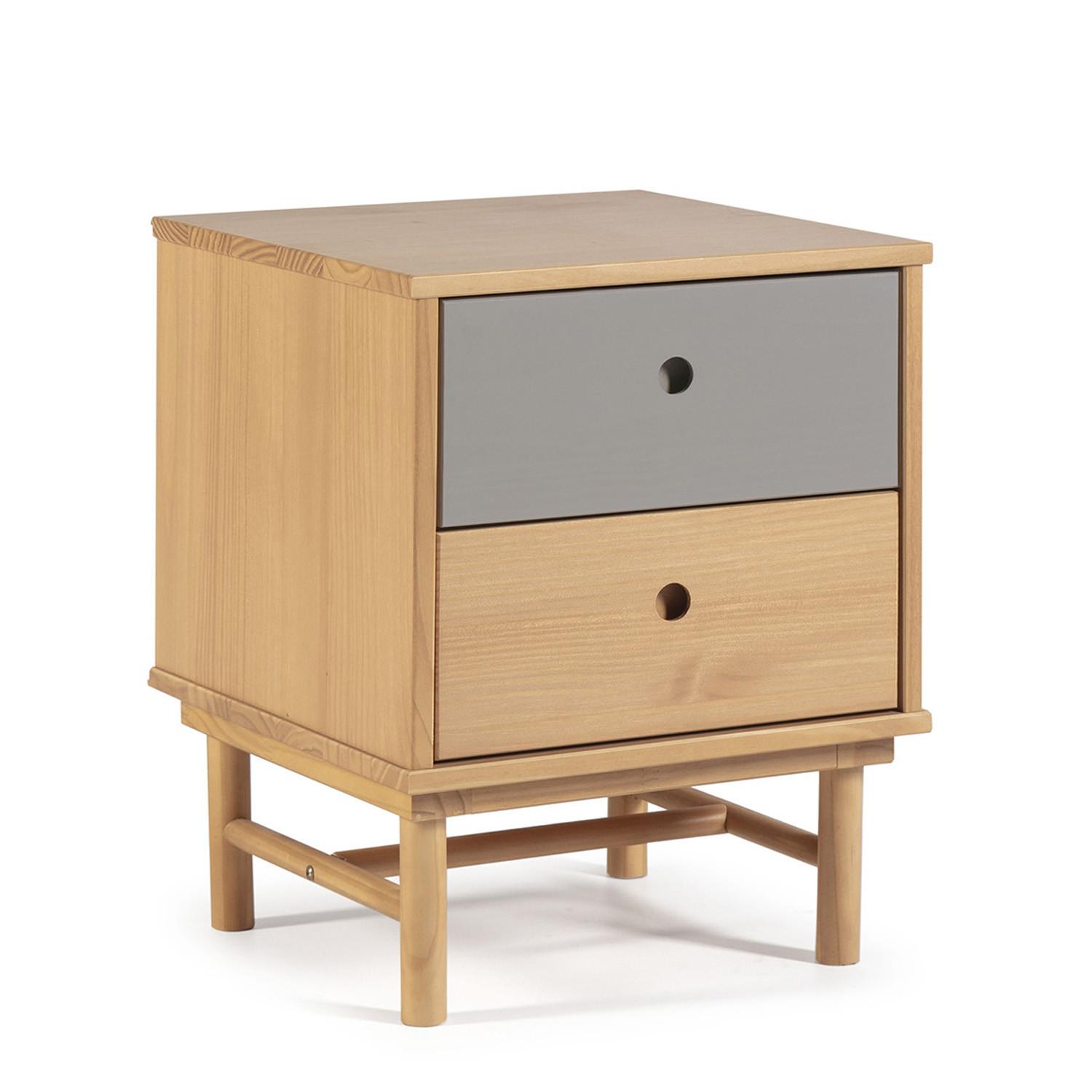NACHTTISCH Magnus 2 Schubladen - Eichefarben, Holz (40/52/40cm) - VS Venta-stock
