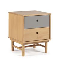 NACHTTISCH Magnus 2 Schubladen - Eichefarben, Holz (40/52/40cm) - VS Venta-stock