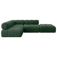 ECKSOFA modulares Sofa Favio-L1 - 285x190x70 cm Grün Cord - Grün, Holzwerkstoff/Textil (285/190cm) - ALTDECOR
