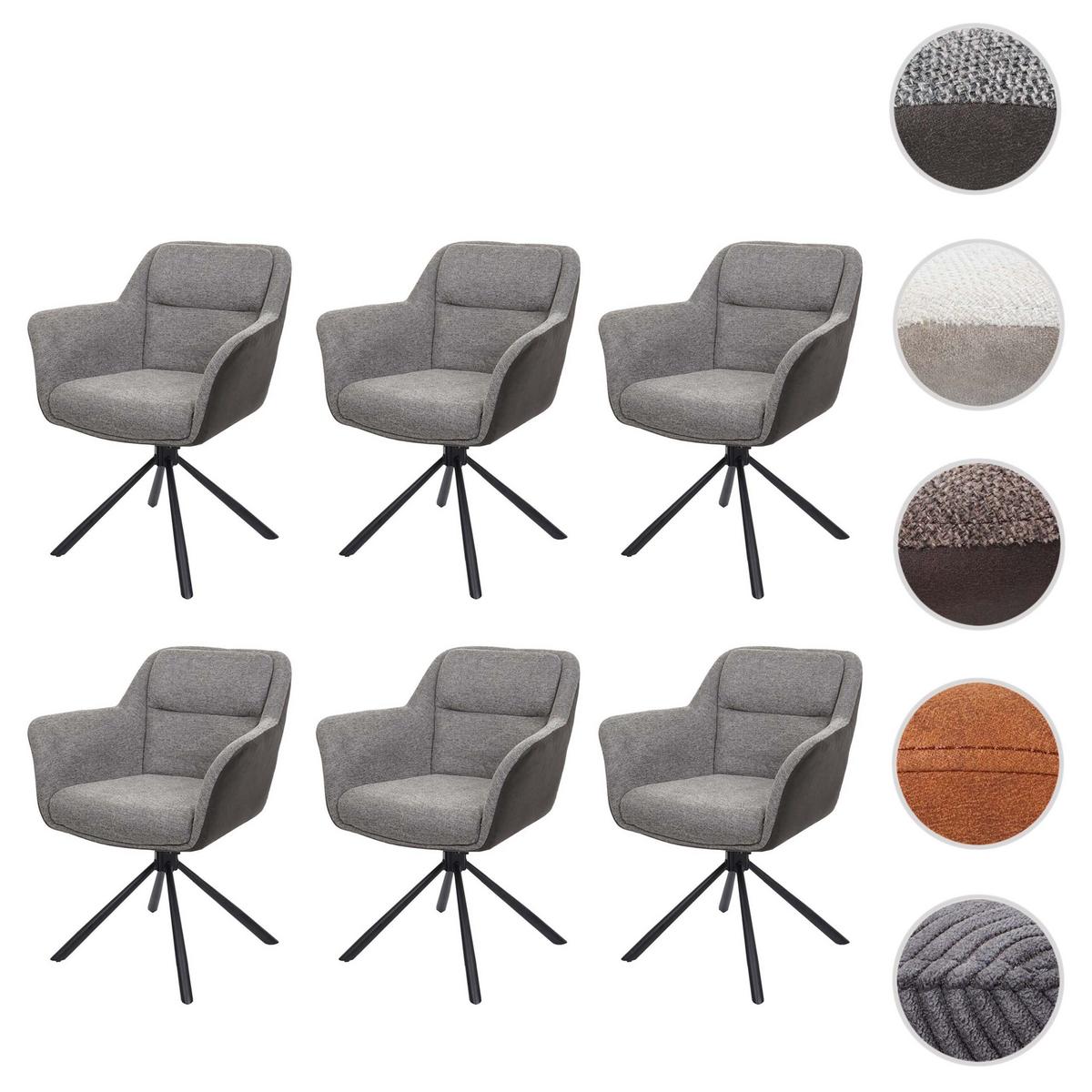 ESSZIMMERSTUHL Grau - Dunkelgrau/Grau, Textil (65/83/57cm) - MCW