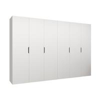 DREHTÜRENSCHRANK Malaga 300 - Weiß, Holzwerkstoff (300/202/52cm) - MIRJAN24