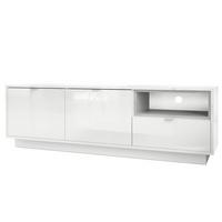 LOWBOARD Metro Einsatz in Beton Oxid Optik - Hellgrau, Holzwerkstoff (153/48/37cm) - Vladon