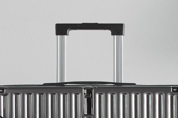 Reisekofferset Dunkelgrau höhenverstellbarer Teleskopgriff Tragehenkel Trolleyfunktion Double-Wheel-Rollen