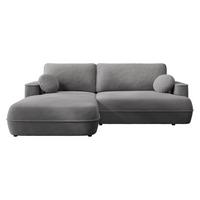ECKSOFA Fuego L, Seite: Links - Schwarz/Grau, Holz/Kunststoff (260/168cm) - MIRJAN24