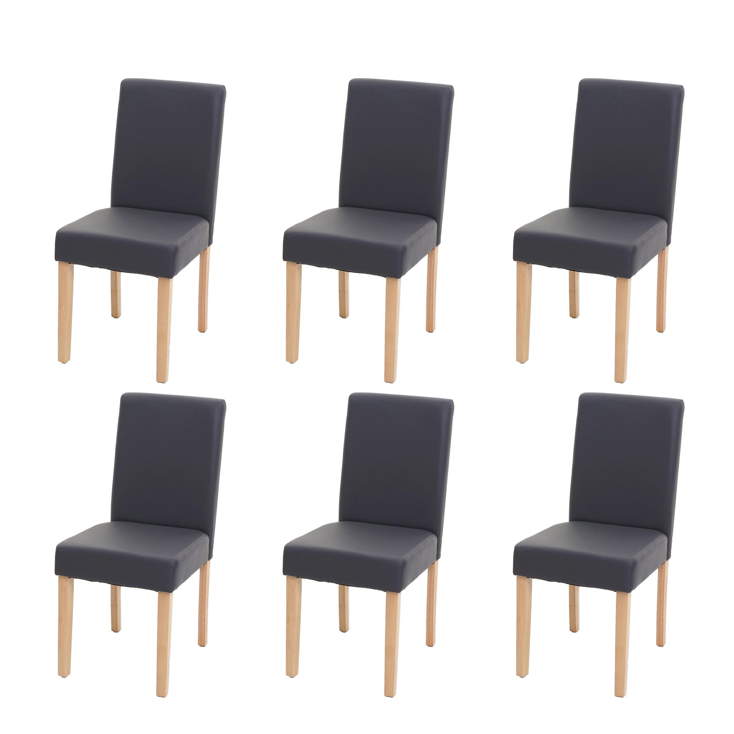 ESSZIMMERSTUHL Grau 6er-Set - Grau, Textil (43/90/56cm) - MCW
