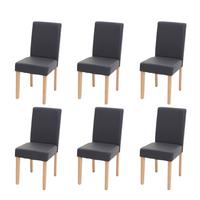 ESSZIMMERSTUHL Grau 6er-Set - Grau, Textil (43/90/56cm) - MCW