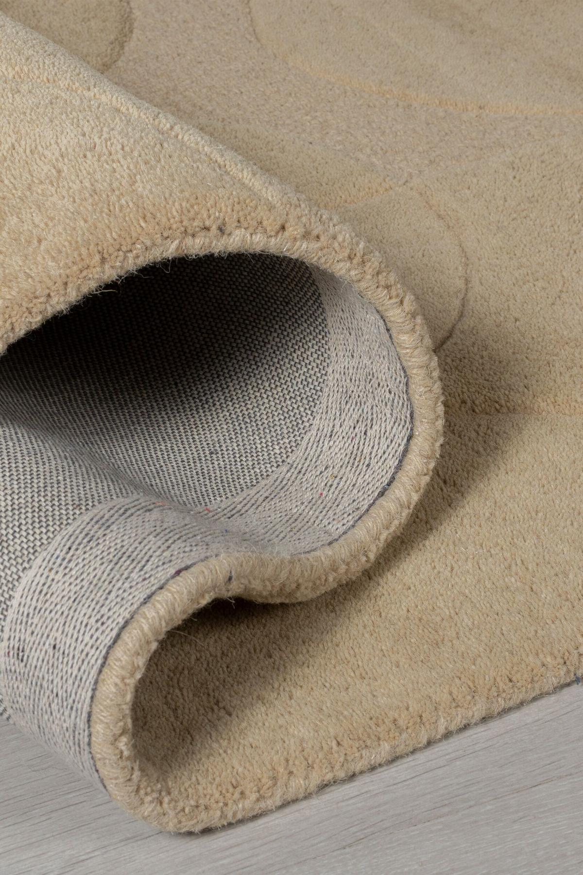 WOLLTEPPICH DEBEN, geometrisch, aus Wolle, Natur, 160 x 230 cm - Braun, Textil (230/160cm) - KADIMA DESIGN