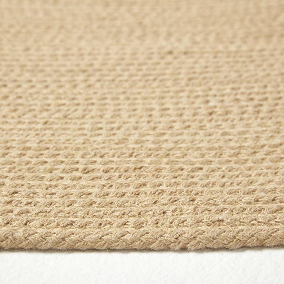 TEPPICHLÄUFER geflochten oval 66/200 cm - Beige, Textil (66/200cm) - Homescapes