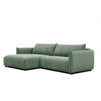 ECKSOFA TAUER 5-Sitzer, mintgrün - Schwarz/Mintgrün, Holzwerkstoff/Kunststoff (174/292cm) - Wozimo