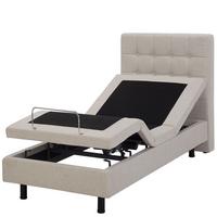 POLSTERBETT 80/200cm Beige Duke - Beige, Textil (80/200cm) - Beliani