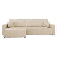 ECKSOFA Karl - Schwarz/Naturfarben, Holz/Kunststoff (272/145cm) - MIRJAN24