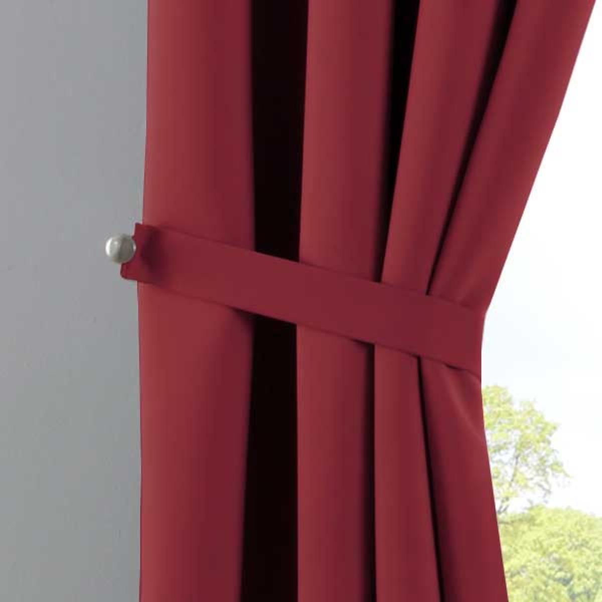 VORHANG »NEW YORK« HxB 245x295 cm Bordeaux - Bordeaux, Textil (295/245cm) - Gardinenbox