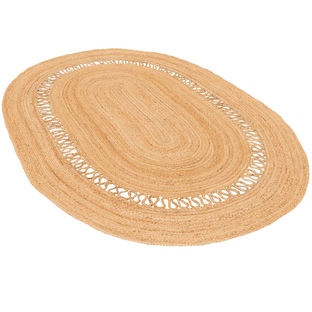 NATURFASER TEPPICH JUTE SALSA MODERN - Beige, Textil (160/230cm) - Pergamon