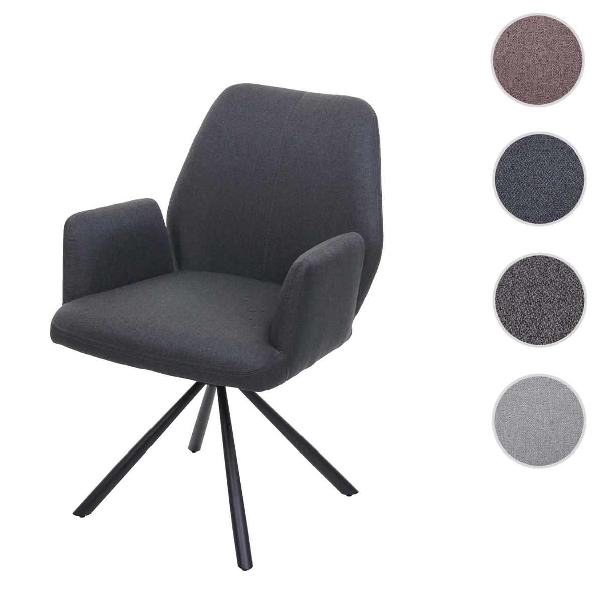 ESSZIMMERSTUHL Anthrazit - Dunkelgrau/Anthrazit, Textil (60/86/66cm) - MCW