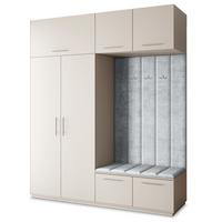 GARDEROBENSCHRANK REMA 200/240/60 cm Modern Kaschmir - Kaschmir/Hellgrau, Holzwerkstoff (200/240/60cm) - MASSENO