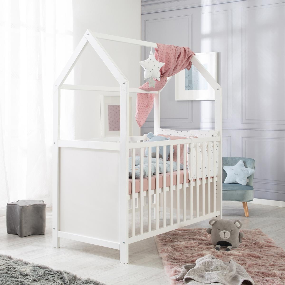 HAUSBETT 60 x 120 cm weiß - Weiß, Holzwerkstoff (60/120cm) - Roba