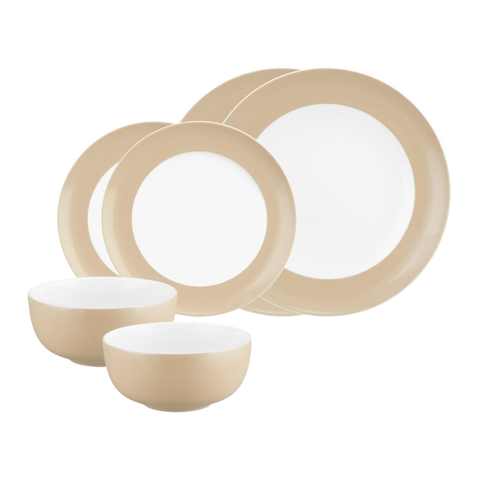 BASIC-SET Liberty Pure Colors Dusty Beige 6-tlg. - Beige, Keramik (2/2/2cm) - Seltmann Weiden