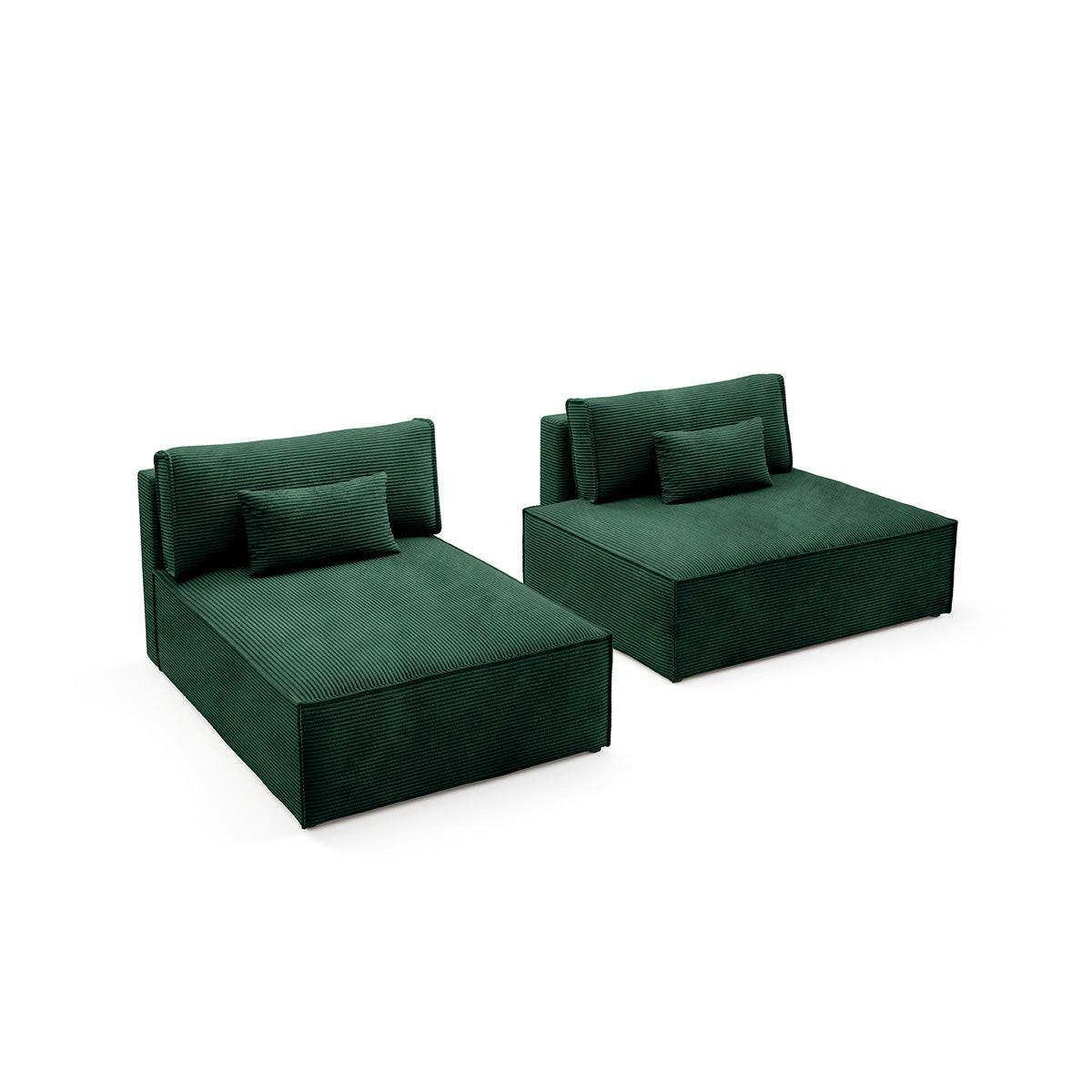 ECKSOFA Georgia Tannengrün - Grün, Holz (236/148cm) - Petits-meubles