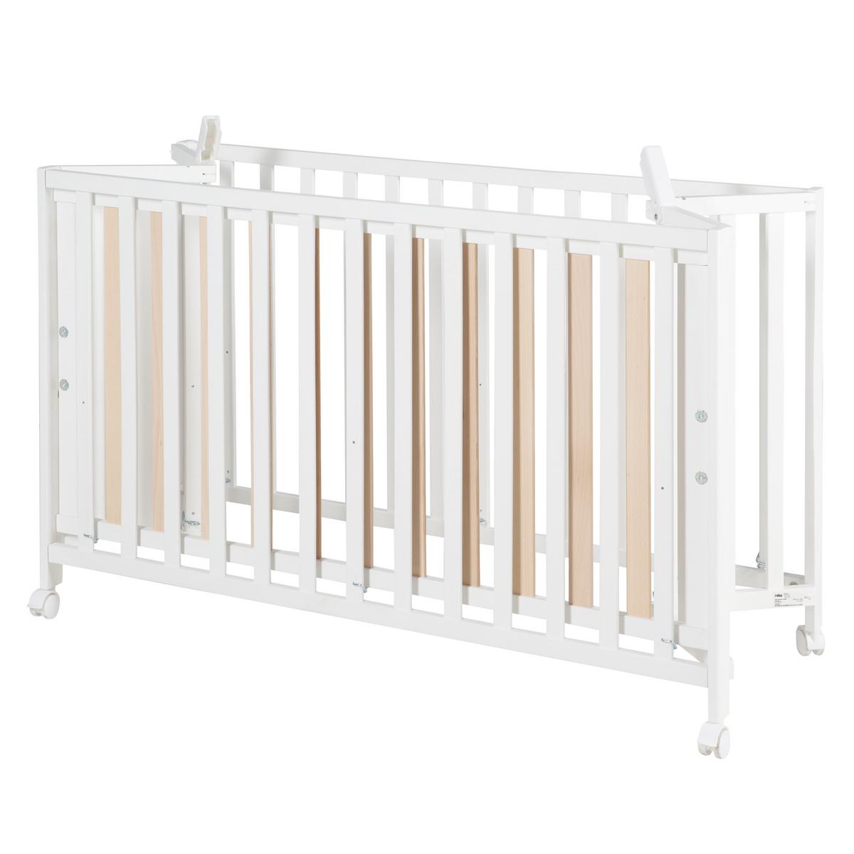 KLAPPBETT 60x120 cm weiß - Weiß, Holzwerkstoff (60/120cm) - Roba