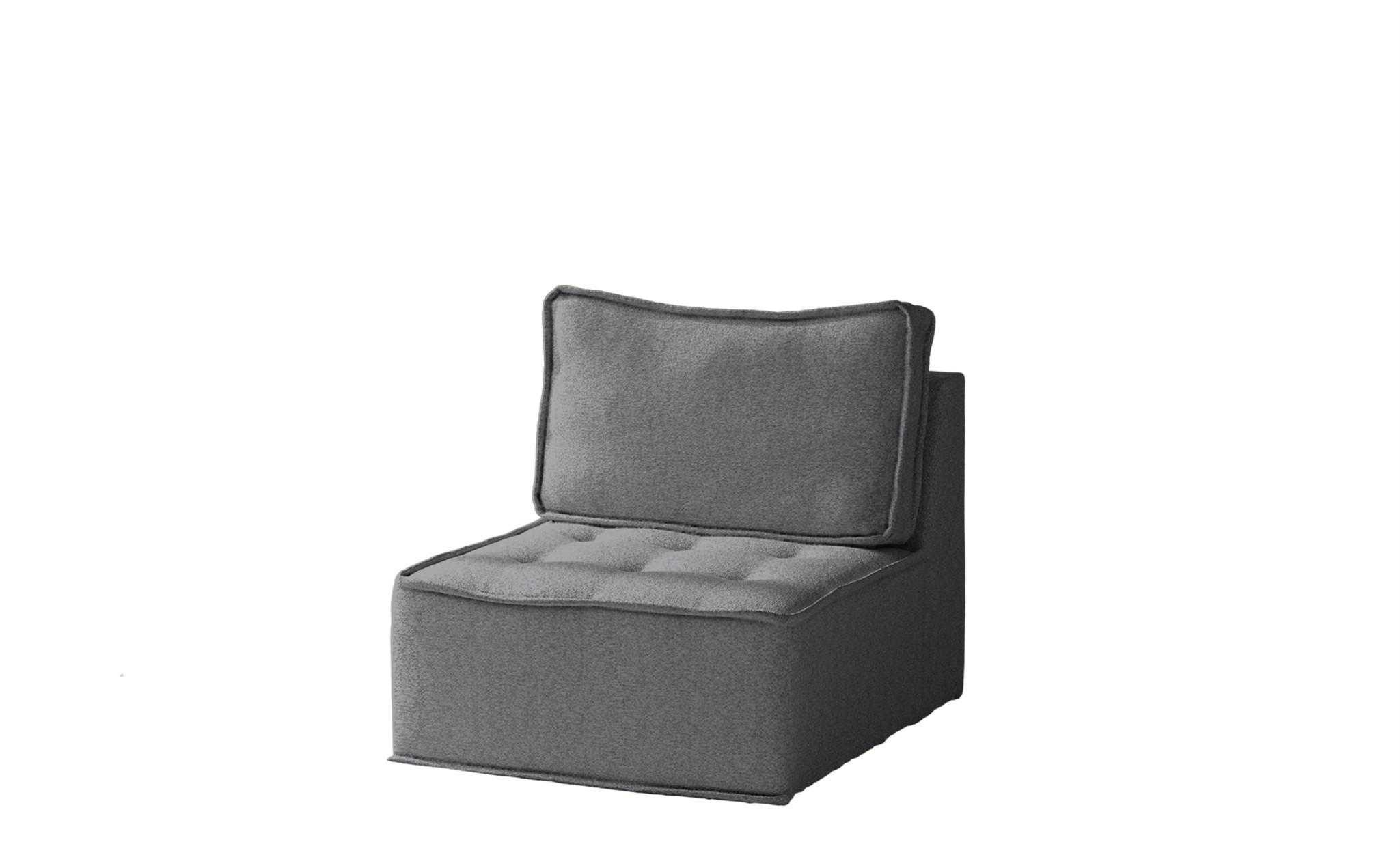 SESSEL Sande Xs In Alpine - Anthrazit, Holzwerkstoff/Textil (80/85/90cm) - Fun Möbel