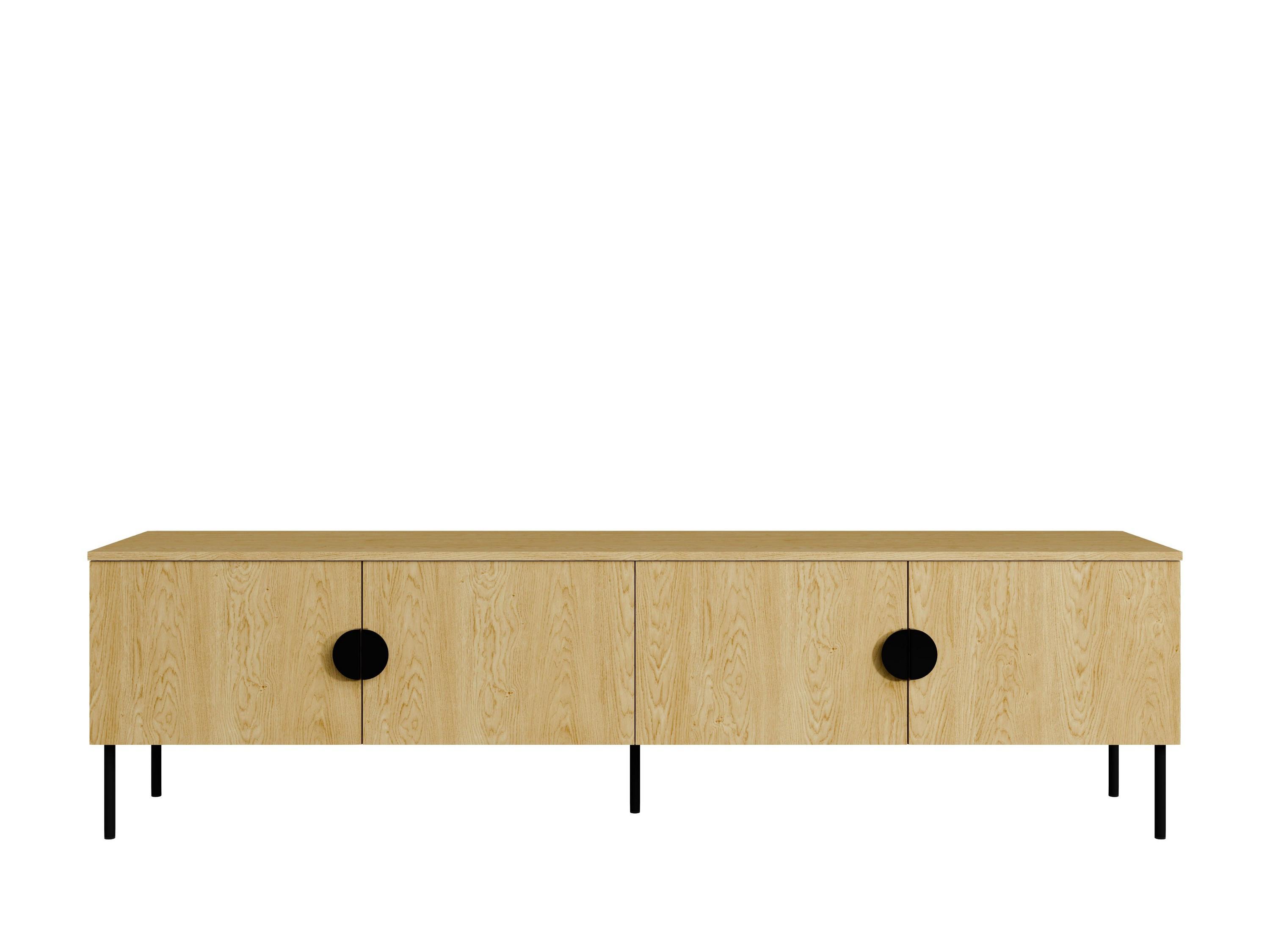 LOWBOARD AXIS 200/53,6/40 cm, Eichefarben - Eichefarben, Holzwerkstoff (200/53.6/40cm) - MASSENO