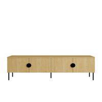 LOWBOARD AXIS 200/53,6/40 cm, Eichefarben - Eichefarben, Holzwerkstoff (200/53.6/40cm) - MASSENO