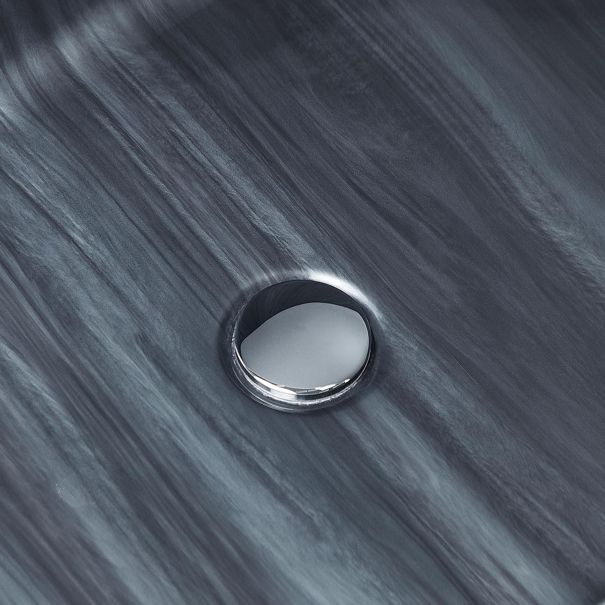 BADEWANNE FREISTEHEND 80x170x58 cm schwarz Rioja - Schwarz, Kunststoff (80/58/170cm) - Beliani