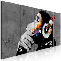 KUNSTDRUCK Schwarz-Weiß 100/40 cm - Multicolor/Schwarz, Textil (100/40cm) - KUNSTLOFT