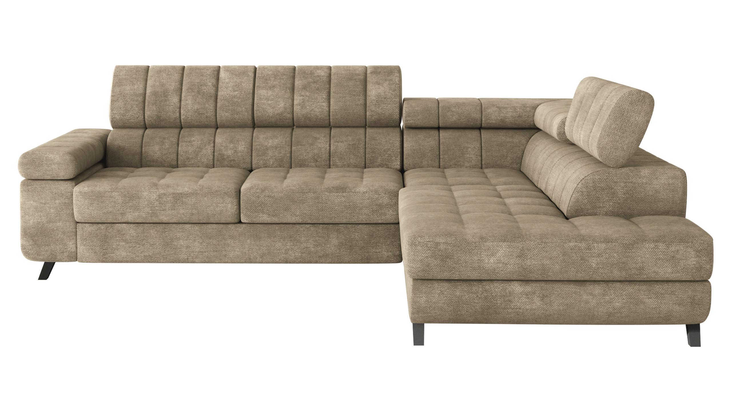 ECKSOFA Nord, Seite: Rechts - Schwarz/Sahara, Holz/Textil (264/203cm) - MIRJAN24