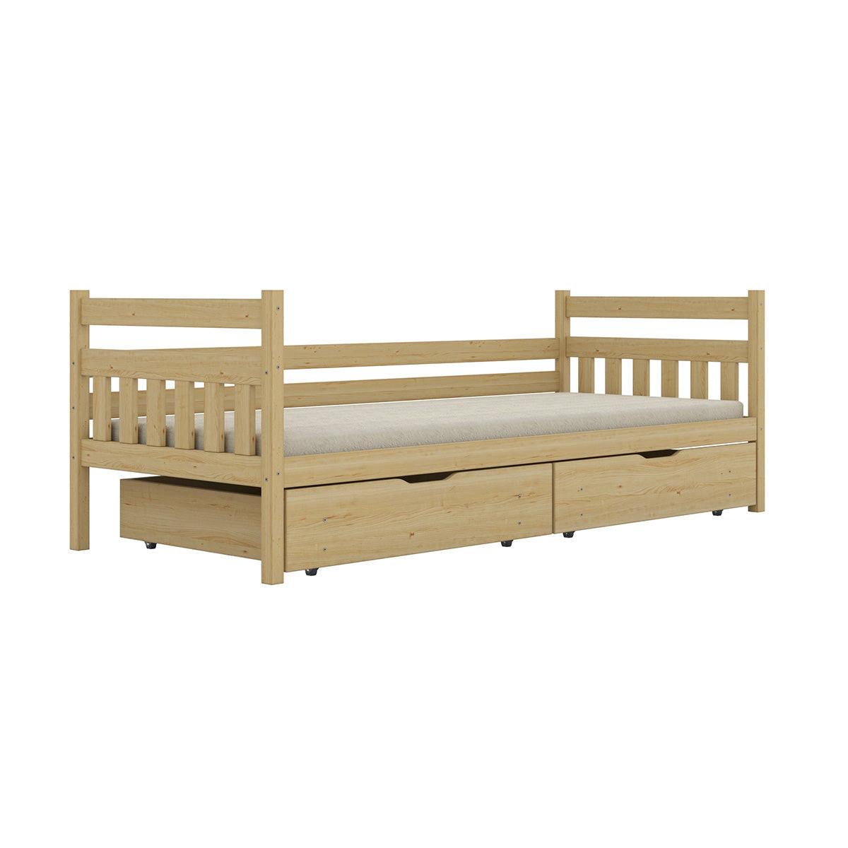 BETT 90/200 David Holz - Braun, Holz (90/200cm) - Petits-meubles