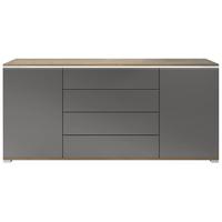 SIDEBOARD Faro Anthrazit matt - Anthrazit, Holzwerkstoff (166.5/75.5/35cm) - Vladon