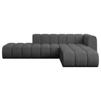 ECKSOFA modulares Sofa Zuvon-L1 - 296x177x70 cm Grau - Grau, Holzwerkstoff/Textil (296/177cm) - ALTDECOR