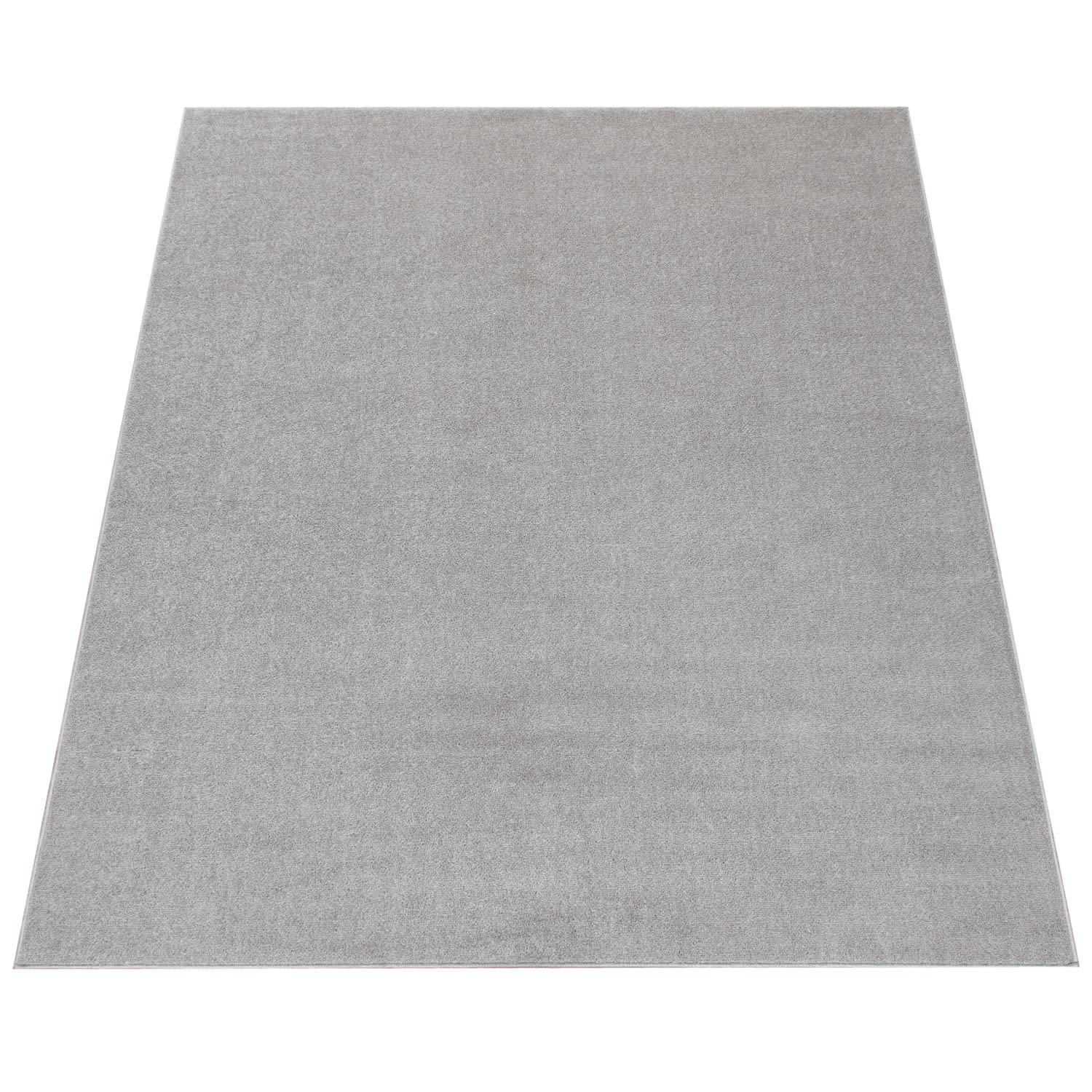 KURZFLORTEPPICH Waschbar, einfarbig, Silber, 60 x 100 cm - Silberfarben, Textil (100/60cm) - KADIMA DESIGN